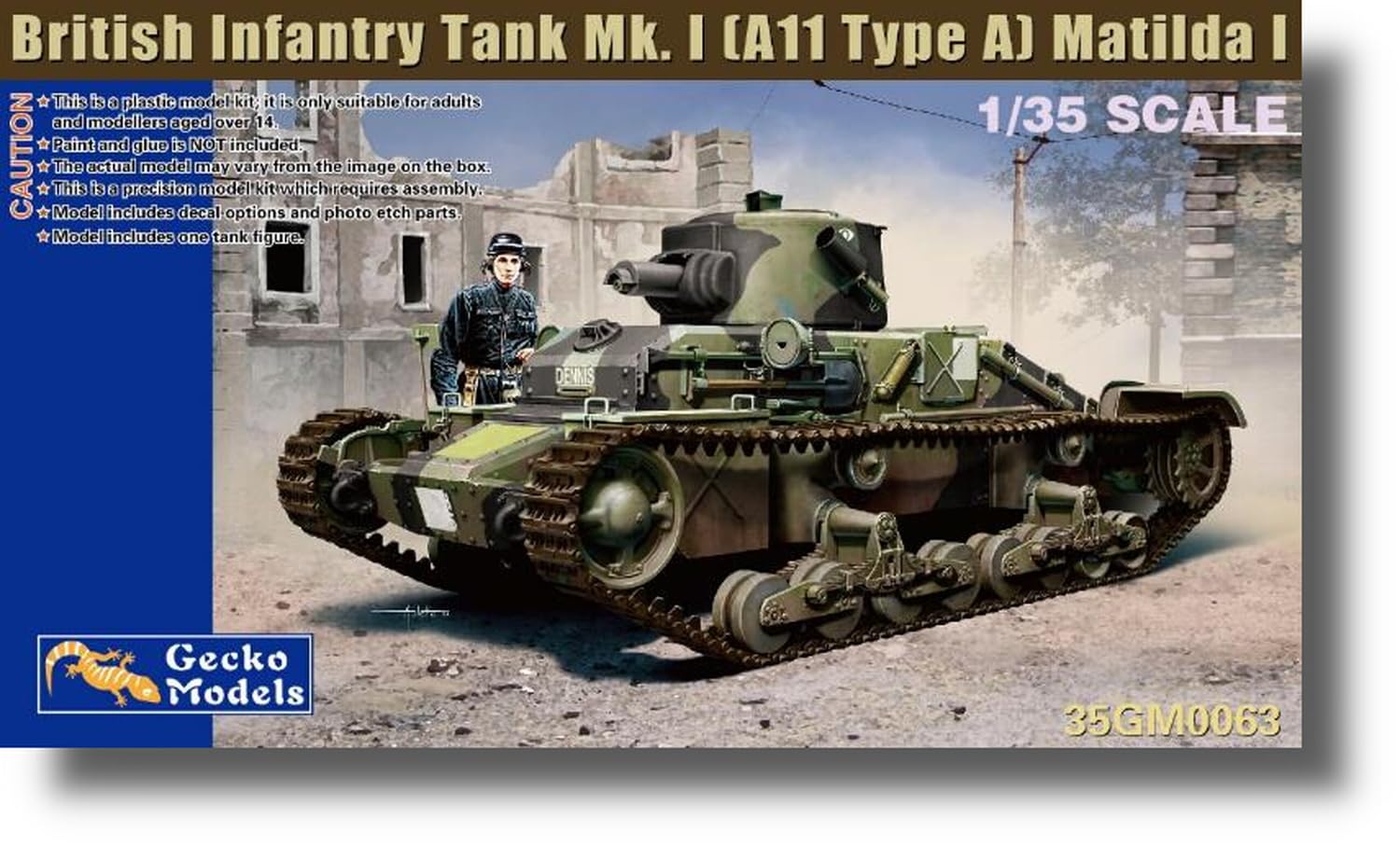 Amazon | ゲッコーモデル 1/35 イギリス マチルダI 歩兵戦車 Mk.I (A11